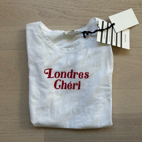 Sezane Tops - Sezane Londres Cheri T Shirt SZ Medium NWT